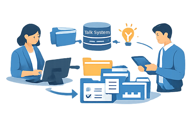 トークで整理される