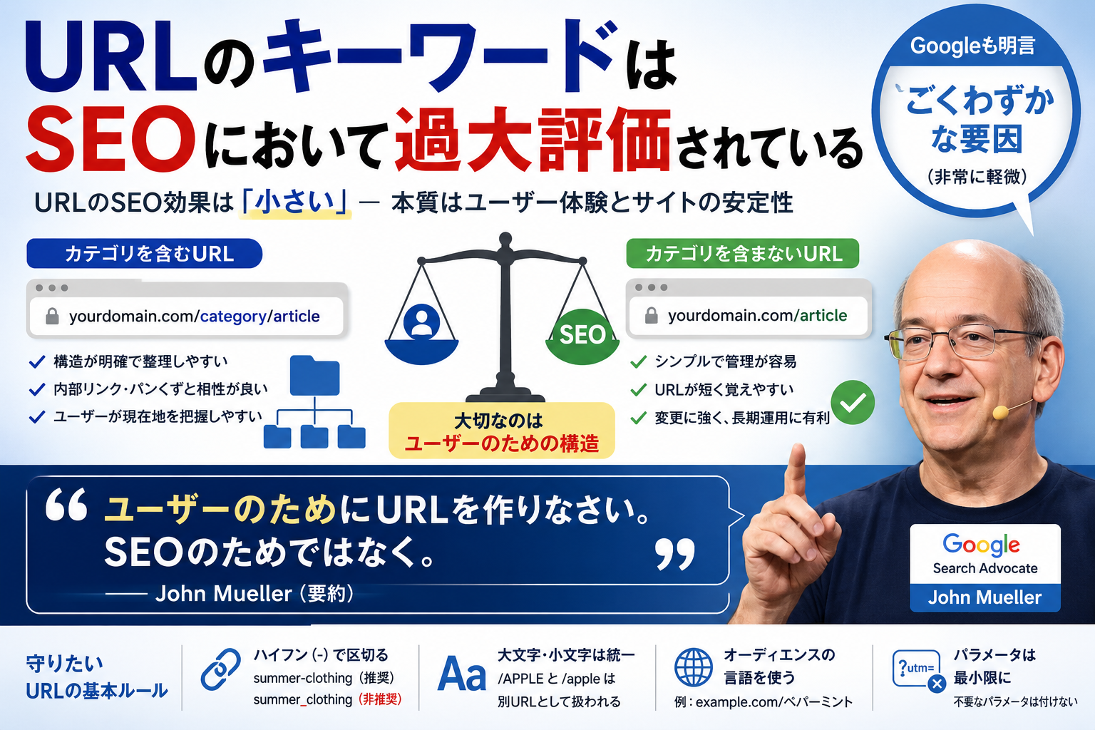 URL構成のベストプラクティス:カテゴリを含めるべきか否か
